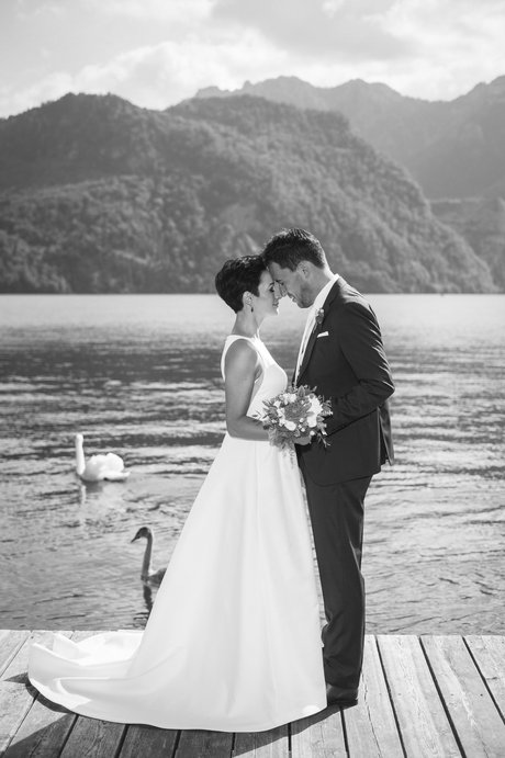 Hochzeitsbilder am Traunsee, Hochzeitsreportage Spitzvilla