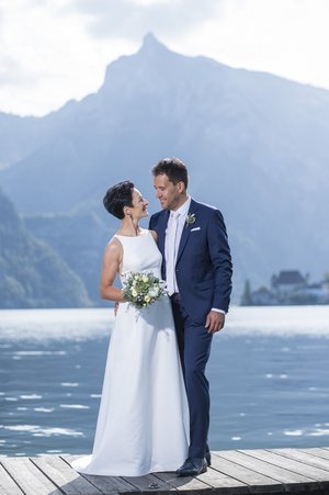 Hochzeitsbilder am Traunsee, Hochzeitsreportage Spitzvilla