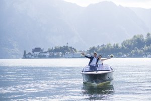 Hochzeitsbilder am Traunsee, Hochzeitsreportage Spitzvilla