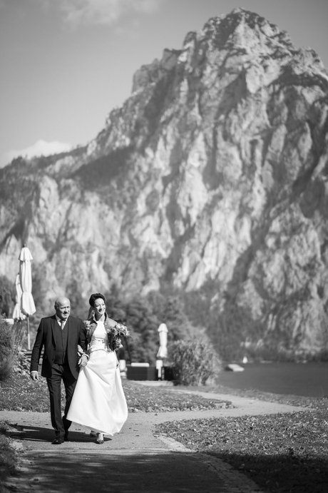 Hochzeitsbilder am Traunsee, Hochzeitsreportage Spitzvilla