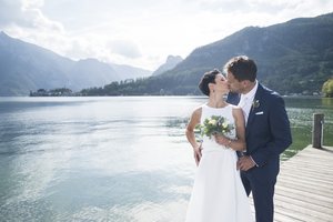 Hochzeitsbilder am Traunsee, Hochzeitsreportage Spitzvilla